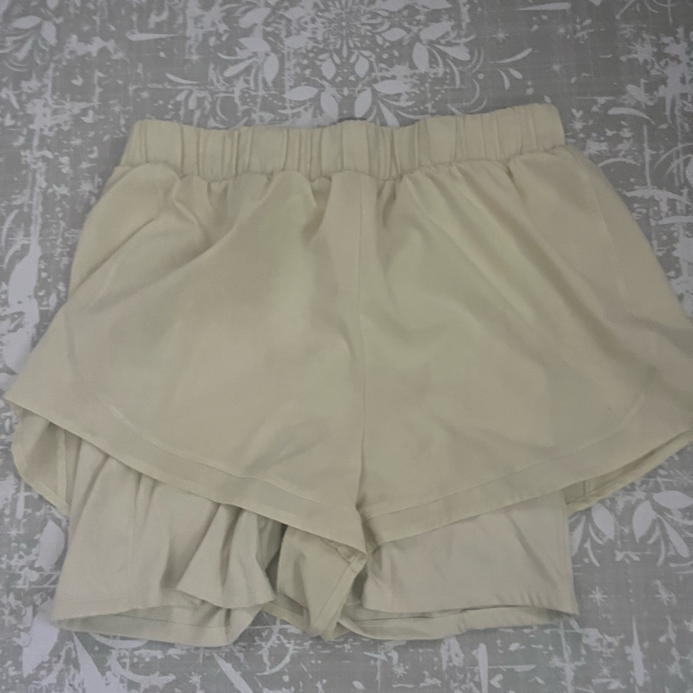 CALIA by Carrie Underwood Light Cream Athletic Skort Shorts